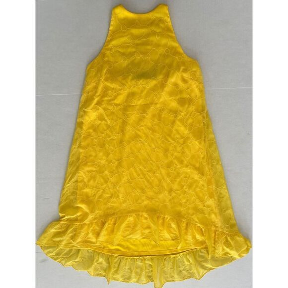 Lauren Ralph Lauren Womens Sz 4P Lemon Rind Eyelet Sleeveless Shift Dress $135 - Picture 5 of 11